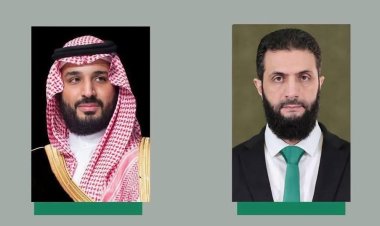 الرئيس الشرع يتلقى برقية تهنئة من ولي عهد المملكة العربية السعودية بمناسبة عيد الفطر المبارك