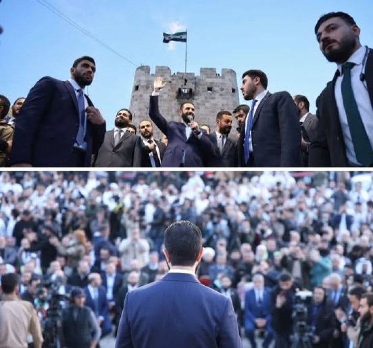 الرئيس الشرع يلقي خطاباً من قلعة حلب في ذكرى تحريرها