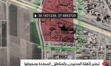 الجيش العربي السوري: الموقع رقم 3 في دير حافر: نهيب بأهلنا المدنيين الابتعاد عن هذا الموقع الذي تتخذه ميليشيات PKK الإرهابية وفلول النظام البائد حلفاء تنظيم قسد منطلقاً لعملياتها الإرهابية تجاه مدينة حلب وريفها الشرقي وقواعد إطلاق للمُسيّرات